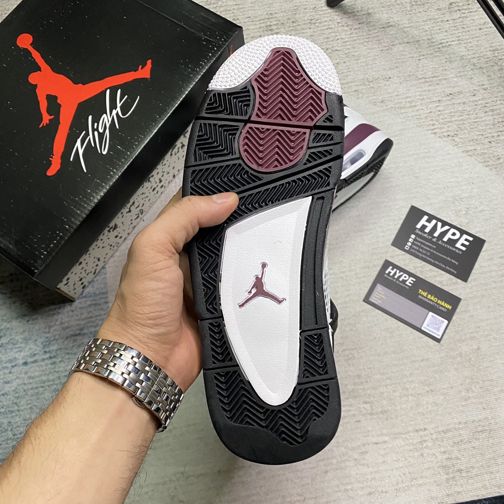 Giày Jordan4 Retro PSG Paris Saint - Germain White/Purple/Black - Phiên bản 1:1 | Hype Sneaker .