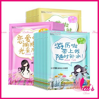 Mặt Nạ Mask Talk Cô Gái BISUTANG Mật Ong Rừng, Sữa Dê, HA, Trắng Da, Cấp Ẩm Chuyên Sâu, Mịn Màng, Nâng Cơ, Chống Nhăn