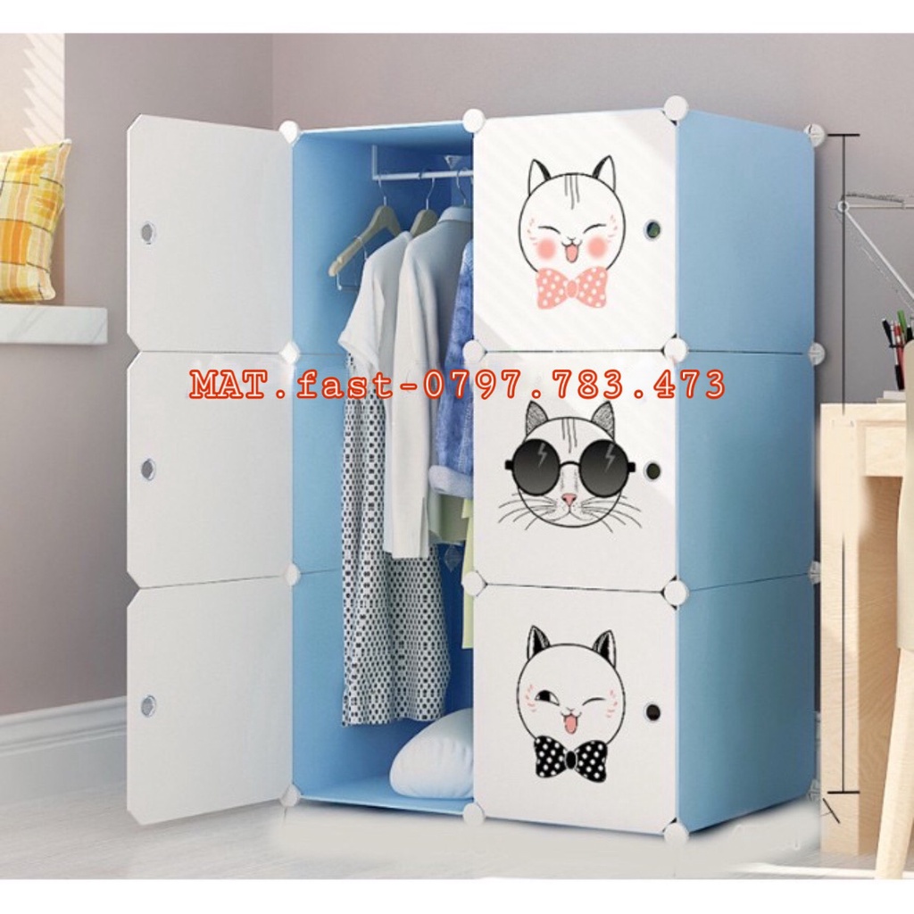 TỦ NHỰA LẮP GHÉP 6 NGĂN - Ô THÔNG MINH TIỆN LỢI DÀNH CHO GIA ĐÌNH SINH VIÊN