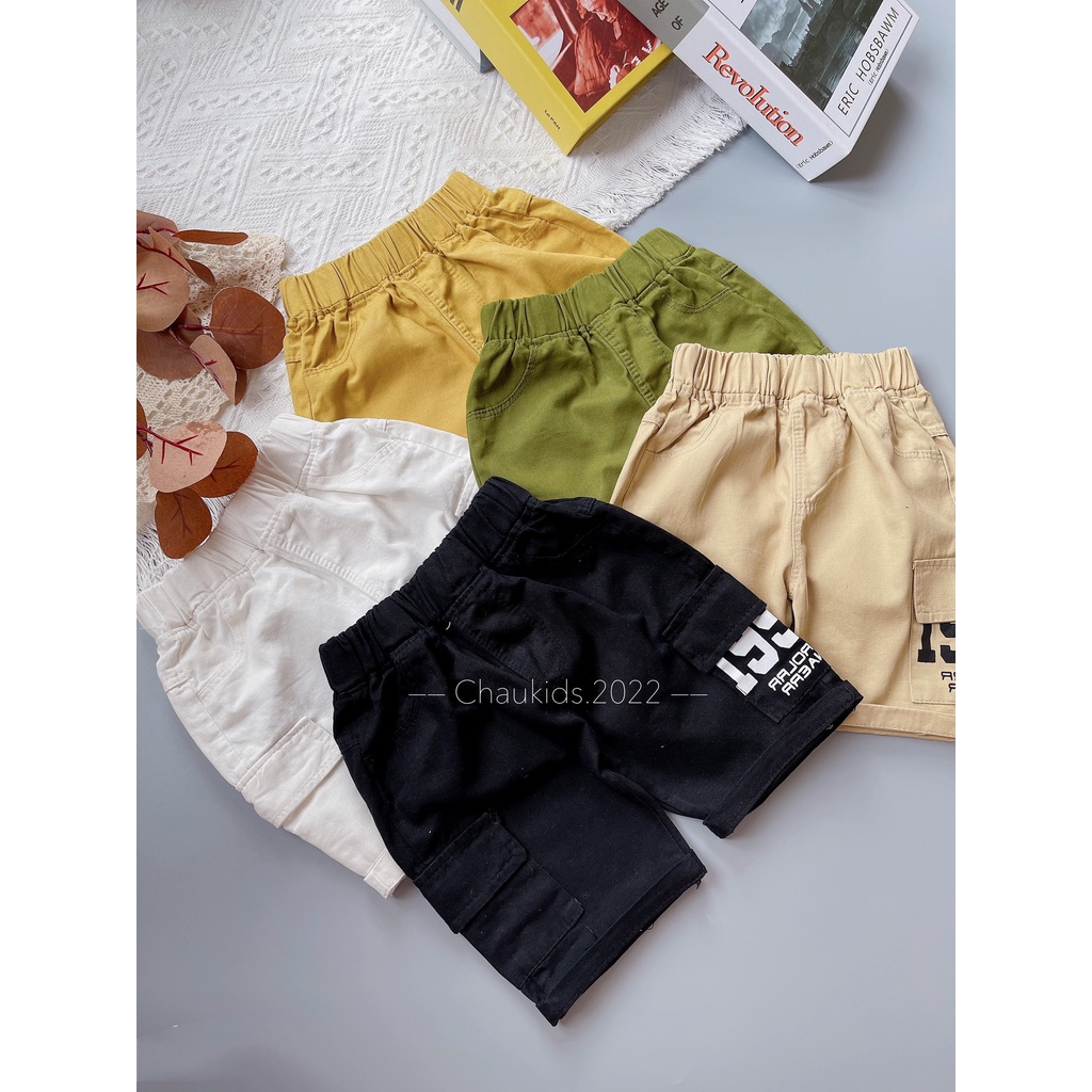 Quần short bé trai, quần short kaki túi hộp 1992 năng động cực đẹp cho bé trai -Bm_babyshop68