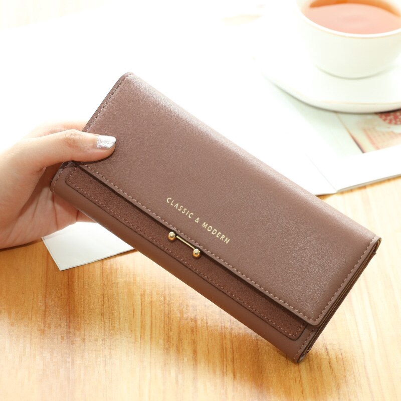 Ví da dài thời trang dễ thương dành cho bạn nữ