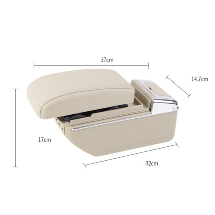 Sản Phẩm Hộp tỳ tay ô tô cao cấp DUSBH tích hợp 7 cổng USB .