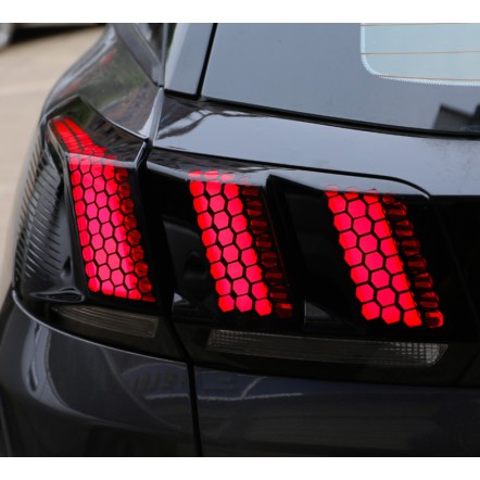 Trang trí đèn hậu tổ ong xe Peugeot 5008 Peugeot 3008 All New