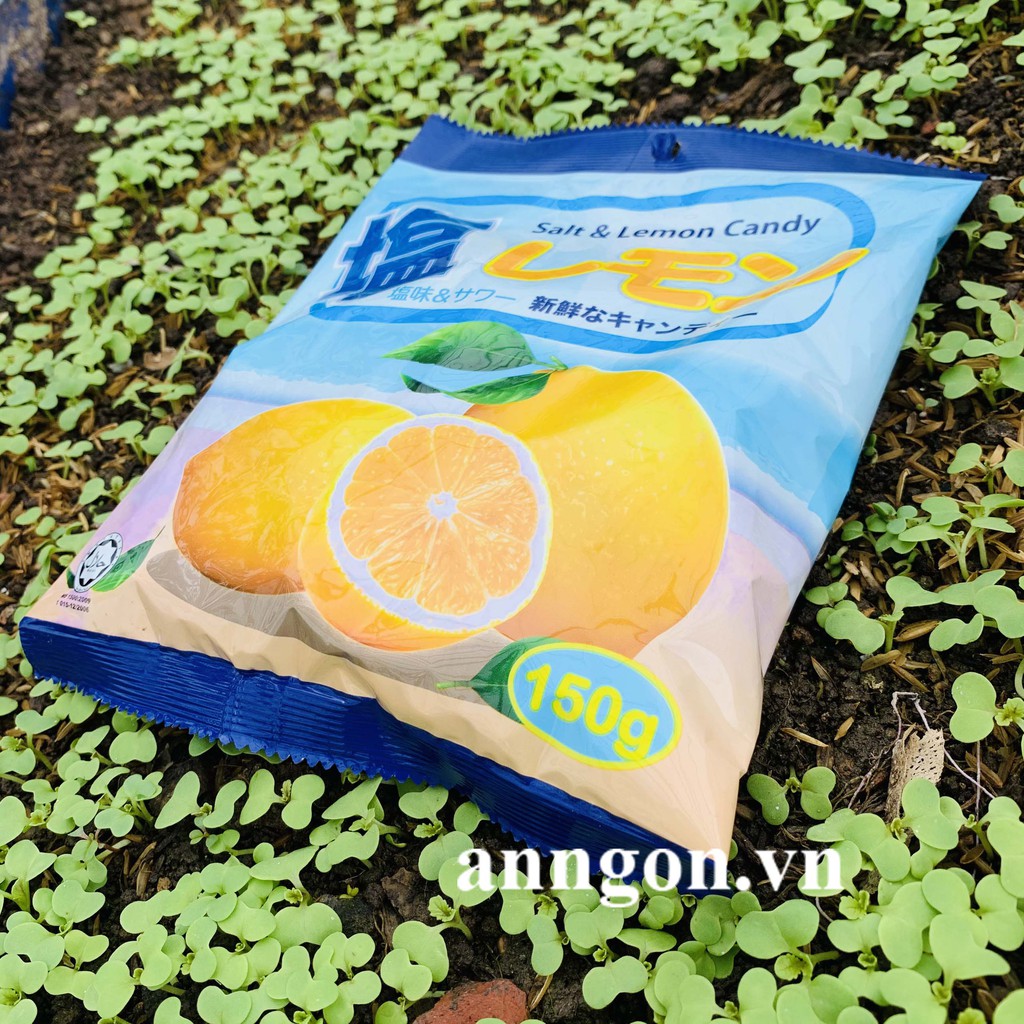 Kẹo chanh muối Salt &amp; Lemon Candy túi 150g