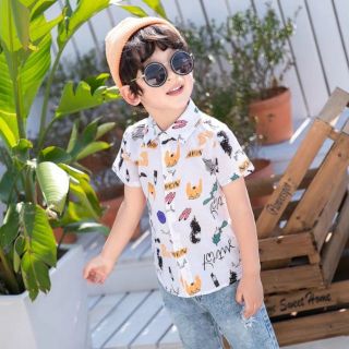 Sơ mi thô Quảng Châu bé trai