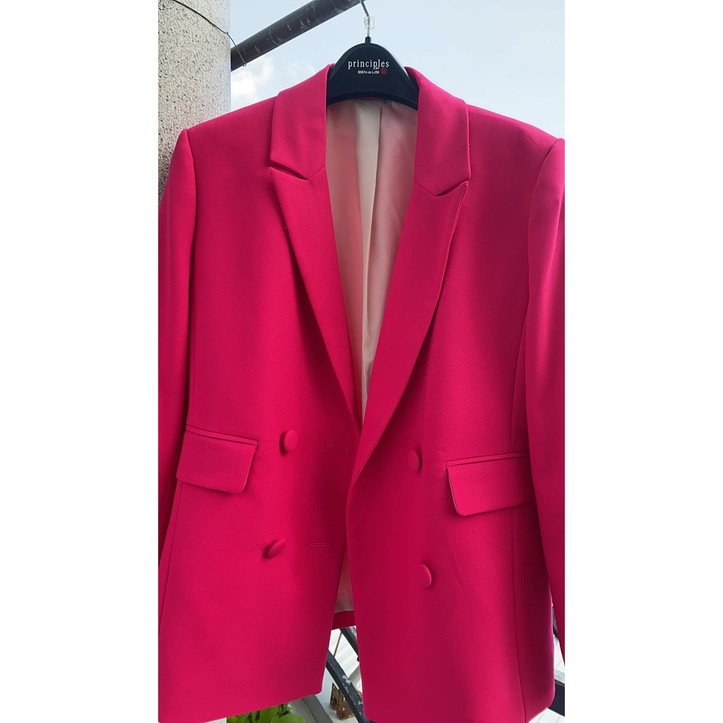 Áo vest neon blazer hồng dâu | BigBuy360 - bigbuy360.vn