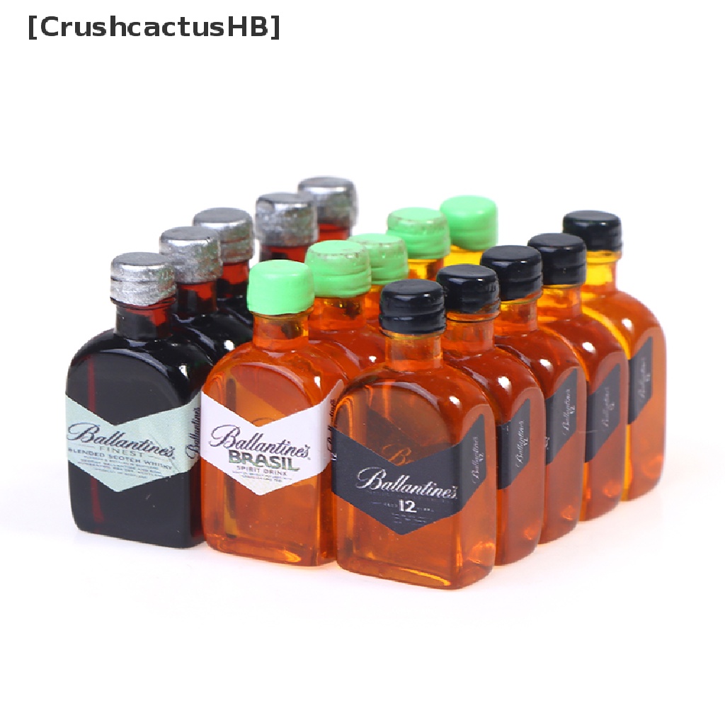 [CrushcactusHB] 5 Chai Rượu Whisky Thu Nhỏ 1 / 12 Trang Trí Nhà Búp Bê