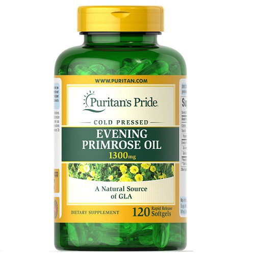 Viên uống tinh dâù hoa anh thảo Evening Primrose Oil 1300mg 120v của Puritan's Pride