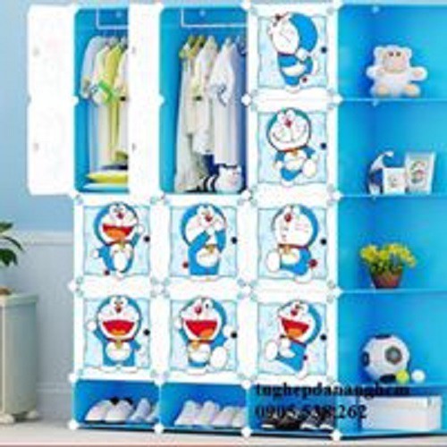 (HÀNG LOẠI 1 ) Tủ nhựa ghép đa năng  20 ngăn loại lớn  sâu 47 cm-12N4X4G