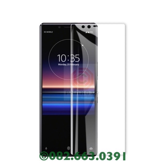 Kính cường lực màn hình Sony Xperia 1 dẻo nano full 97%