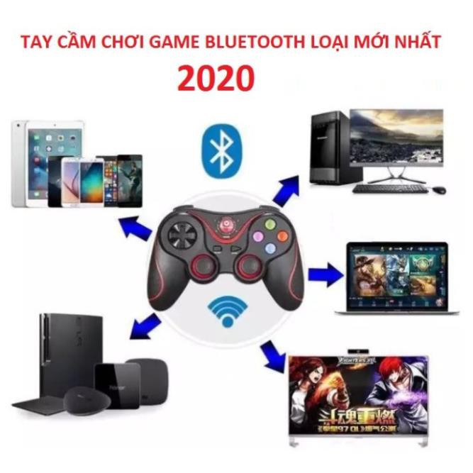 Mua ngay Tay Cầm Chơi Game V8 Có Bluetooth Cho Smartphone, PC, Laptop, Android, IOS, Windows 2020 [Freeship 10k]