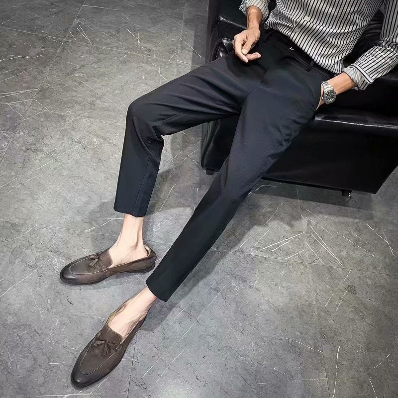 Quần Tây Nam Màu Đen / Xám Ống Đứng Size 28-38