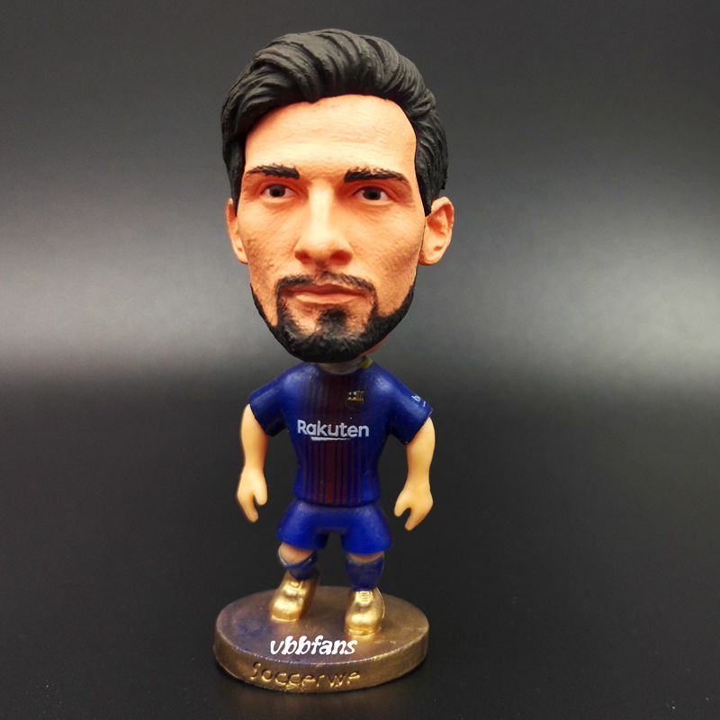 Mô hình nhân vật Ronaldinho Suarez Eto'o Iniesta Souvenir trong Barcelona