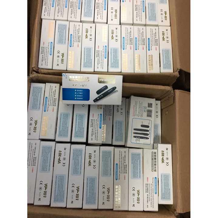 Bút Chỉ Lazer Vesine VP101 - Chính hãng Trình Chiếu, Thuyết Trình - Nút Bấm Slide Trình Chiếu - Tặng Pin và Ví.