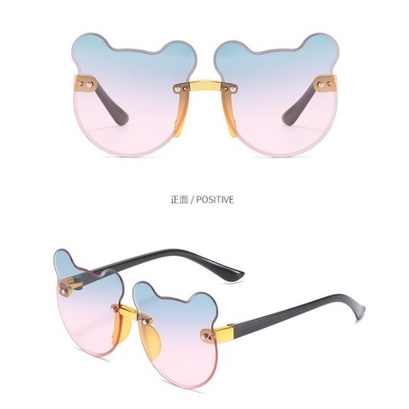 (KIQI-FASHION) COD Kính Mát Chống Tia UV Hình Gấu Đáng Yêu Thời Trang Cho Bé
