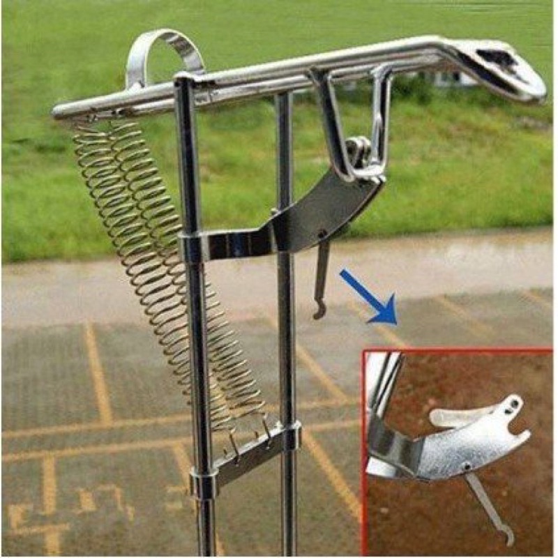 Chống Cần Tự Giật inox, Chống Cần Tự Đóng Cá Cao Cấp