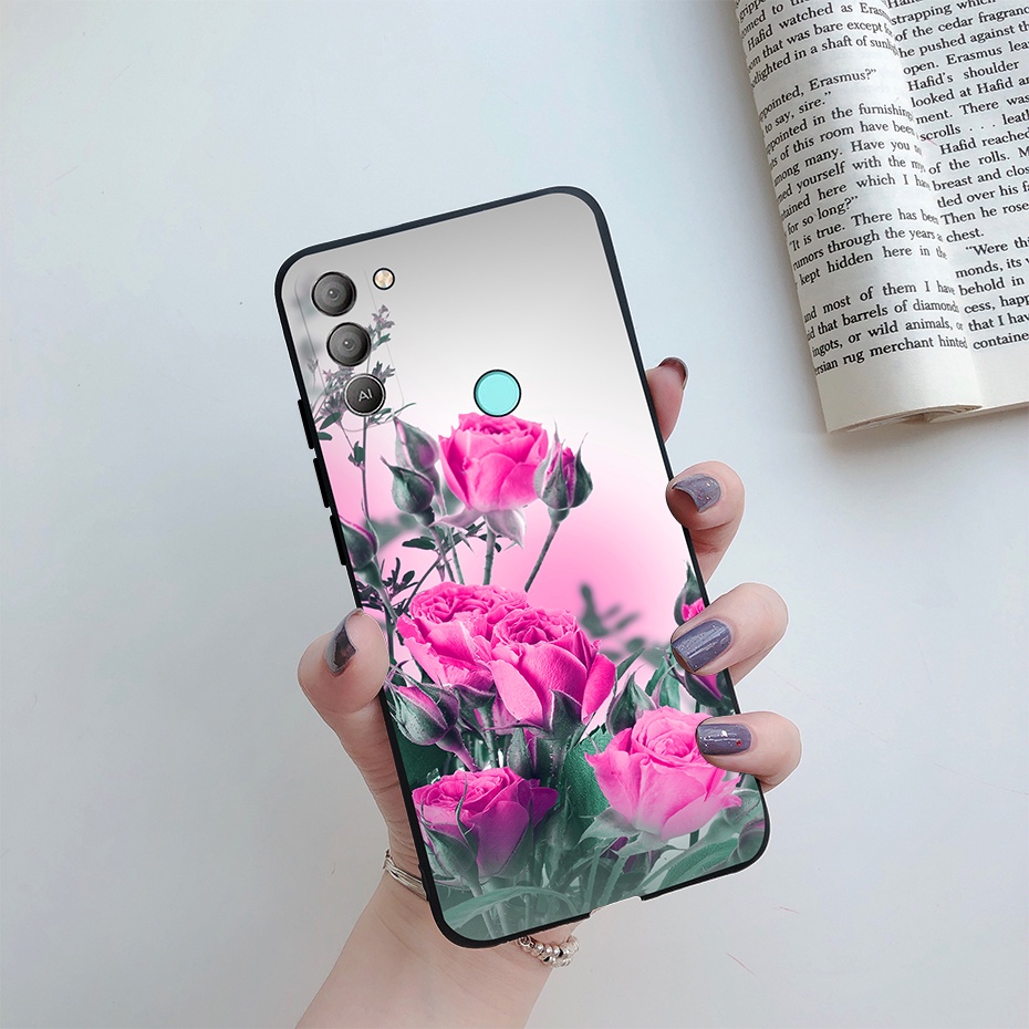 Ốp Điện Thoại Silicone TPU Mềm Dạng Nhám Họa Tiết Đáng Yêu Cho Tecno Pop 5 LTE BD4