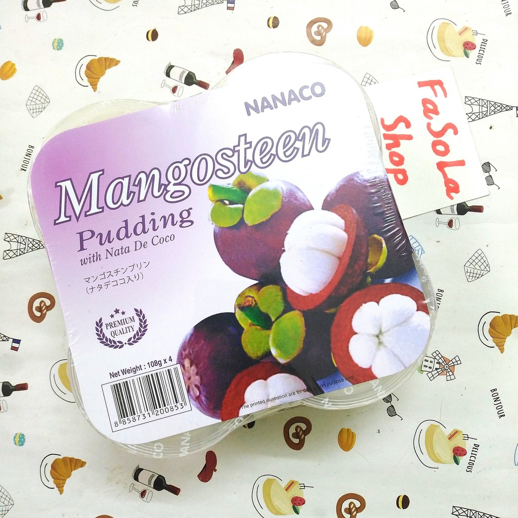 Thạch rau câu NANACO Thái Lan hoa quả trái cây trẻ em ăn vặt pudding nata de coco