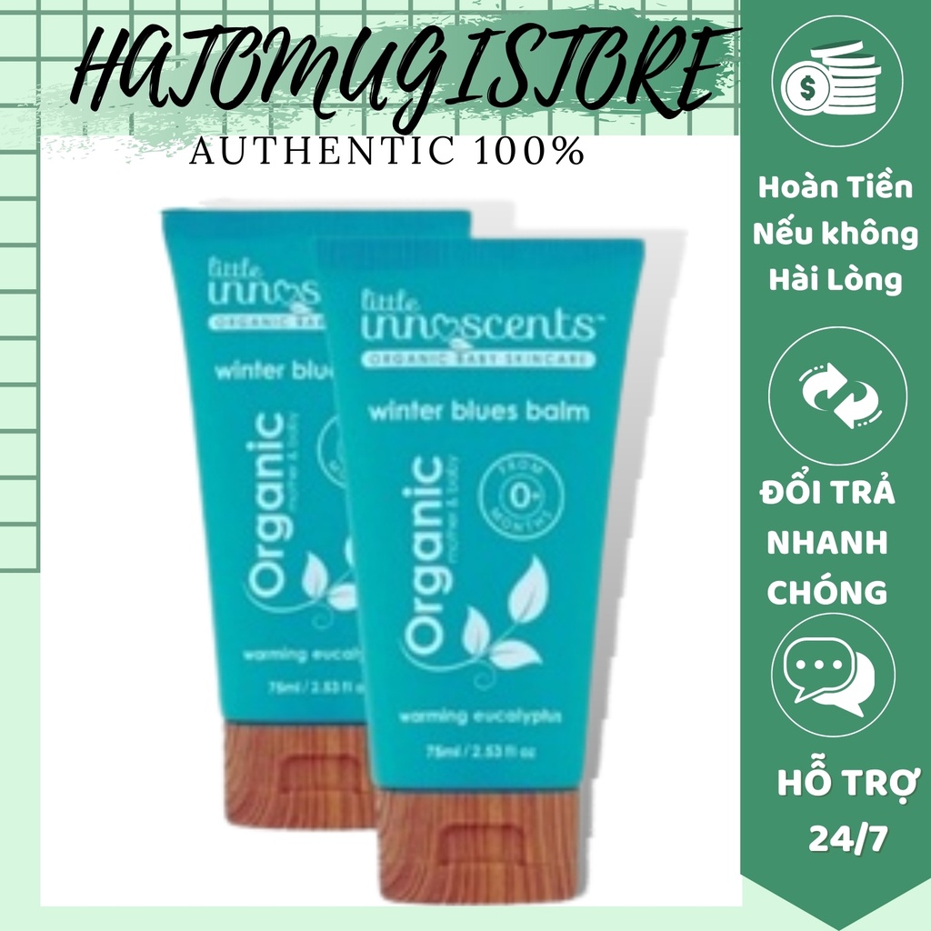 Dầu giữ ấm ngực Organic Little Innoscents Winter Blues Balm - Xuất xứ Úc