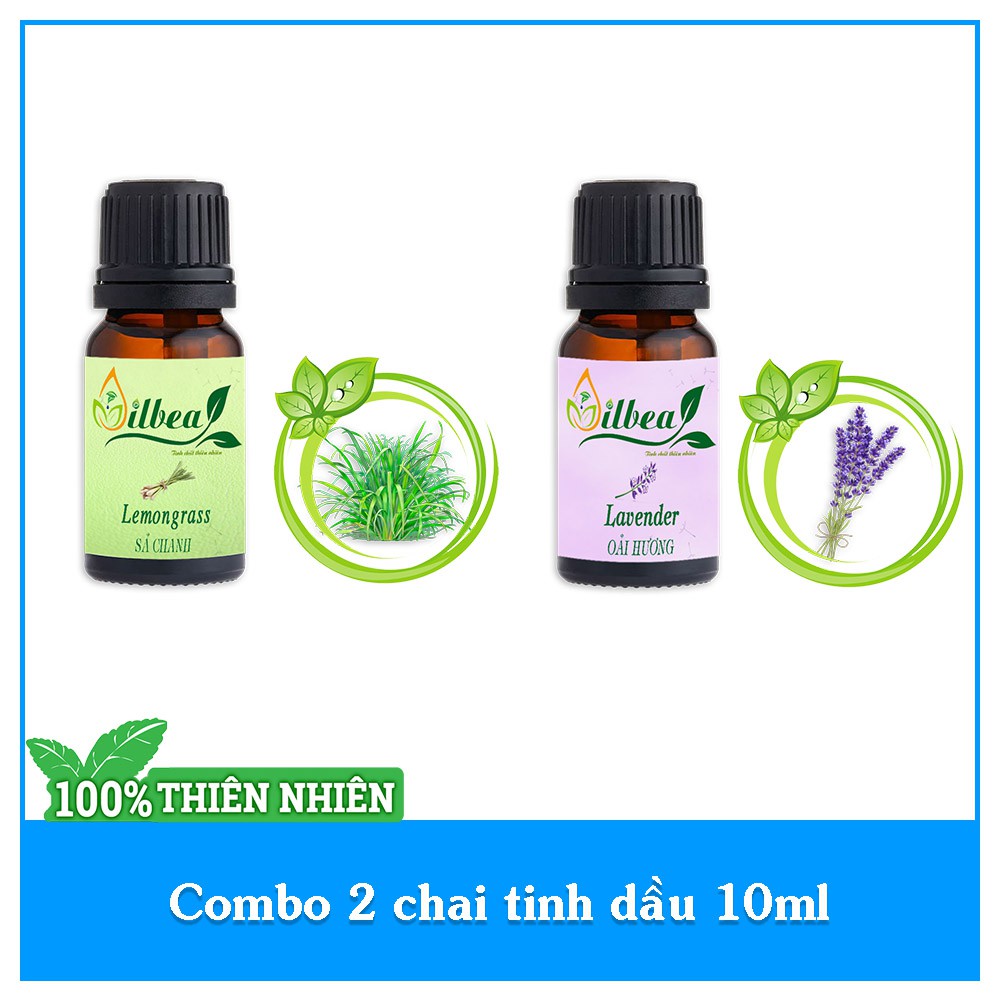 Combo 2 tinh dầu Oải hương và Sả Chanh