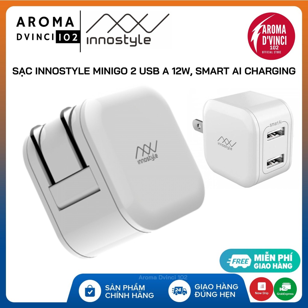 [🇱🇷Chính hãng] Củ sạc Innostyle Minigo 2 - Smart AI Charging