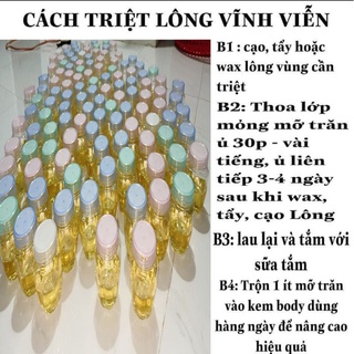 Mỡ trăn triệt lông nguyên chất 100%