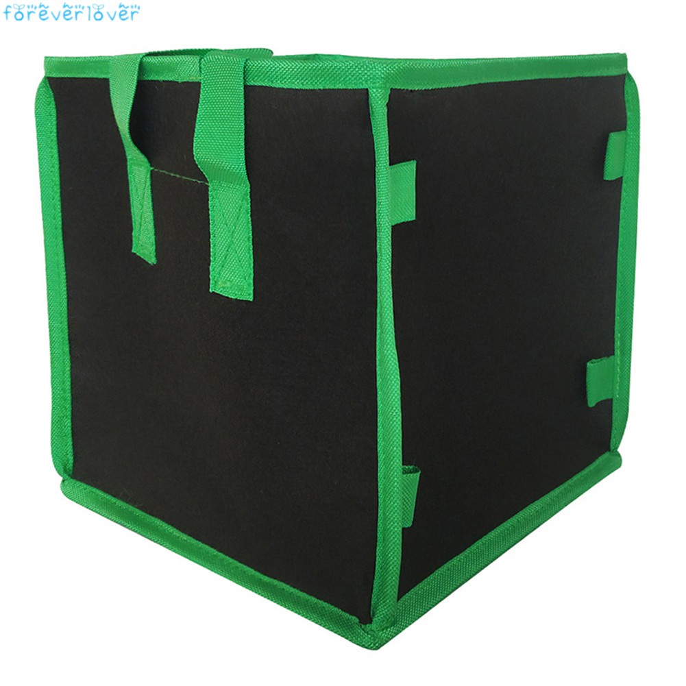  Square Grow Bag Non-woven Fabric Thick with Handles for Indoor Outdoor Garden Planting