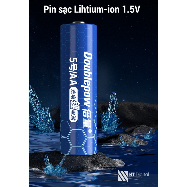 Bộ Pin Sạc 1.5V AA / AAA Doublepow Cao Cấp L152 - Pin Sạc Micro Không Dây, Đồ chơi trẻ em, đồng hồ treo tường