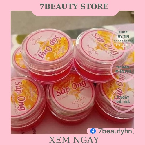 Dưỡng Môi Sáp Ong Sau Xăm
