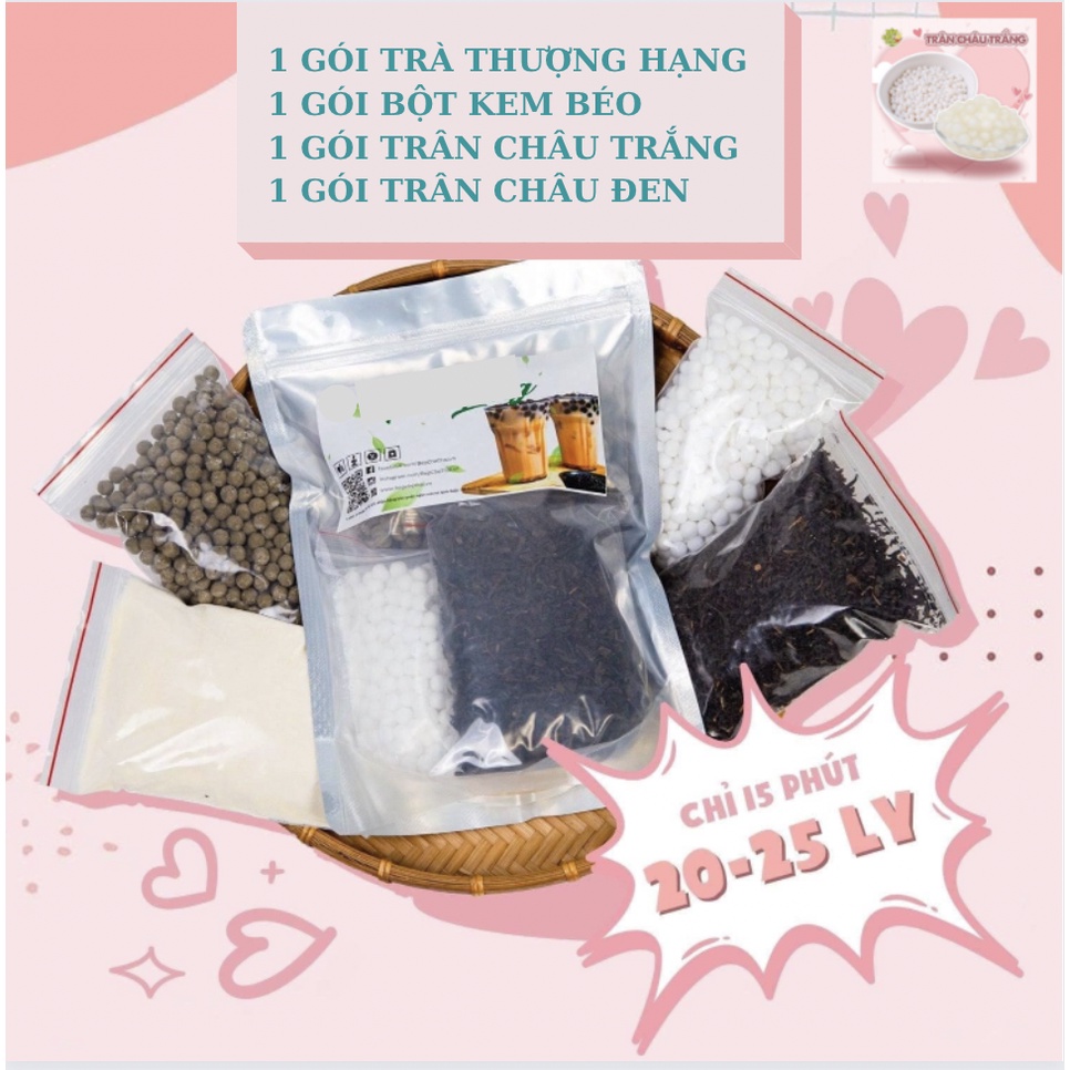 Set Nguyên Liệu Trà Sữa Thái Xanh