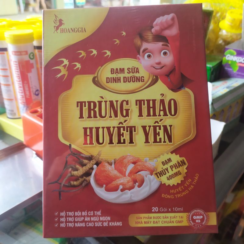 Ăn ngon cho Bé TRÙNG THẢO HUYẾT YẾN, chứa đạm thủy phân,giúp ăn ngủ ngon,tăng miễn dịch