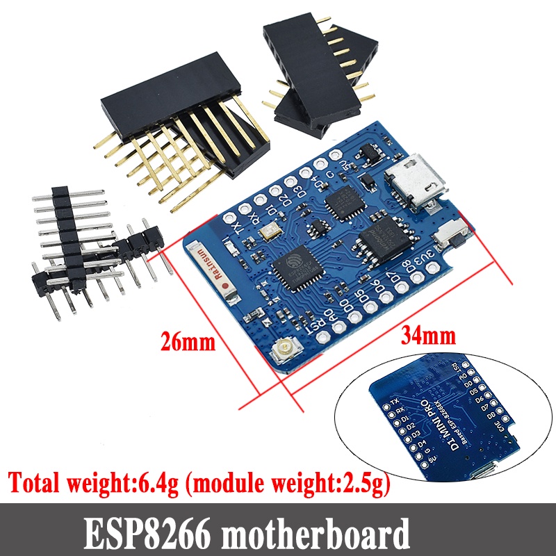 Bảng Mạch Phát Triển WIFI D1 ESP8266 ESP12 ESP12F CH340G CH340 V2 USB WeMos D1 NodeMCU Lua IOT 3.3V