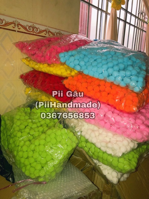POM POM NHIỀU MÀU 25MM