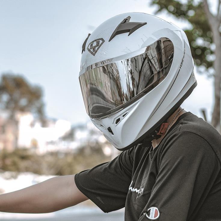 Đổ sỉ - Mũ bảo hiểm Yohe Full.Face 978 Plus bản nâng cấp đuôi gió, mũ Phượt - nón bảo hiểm xe Motor