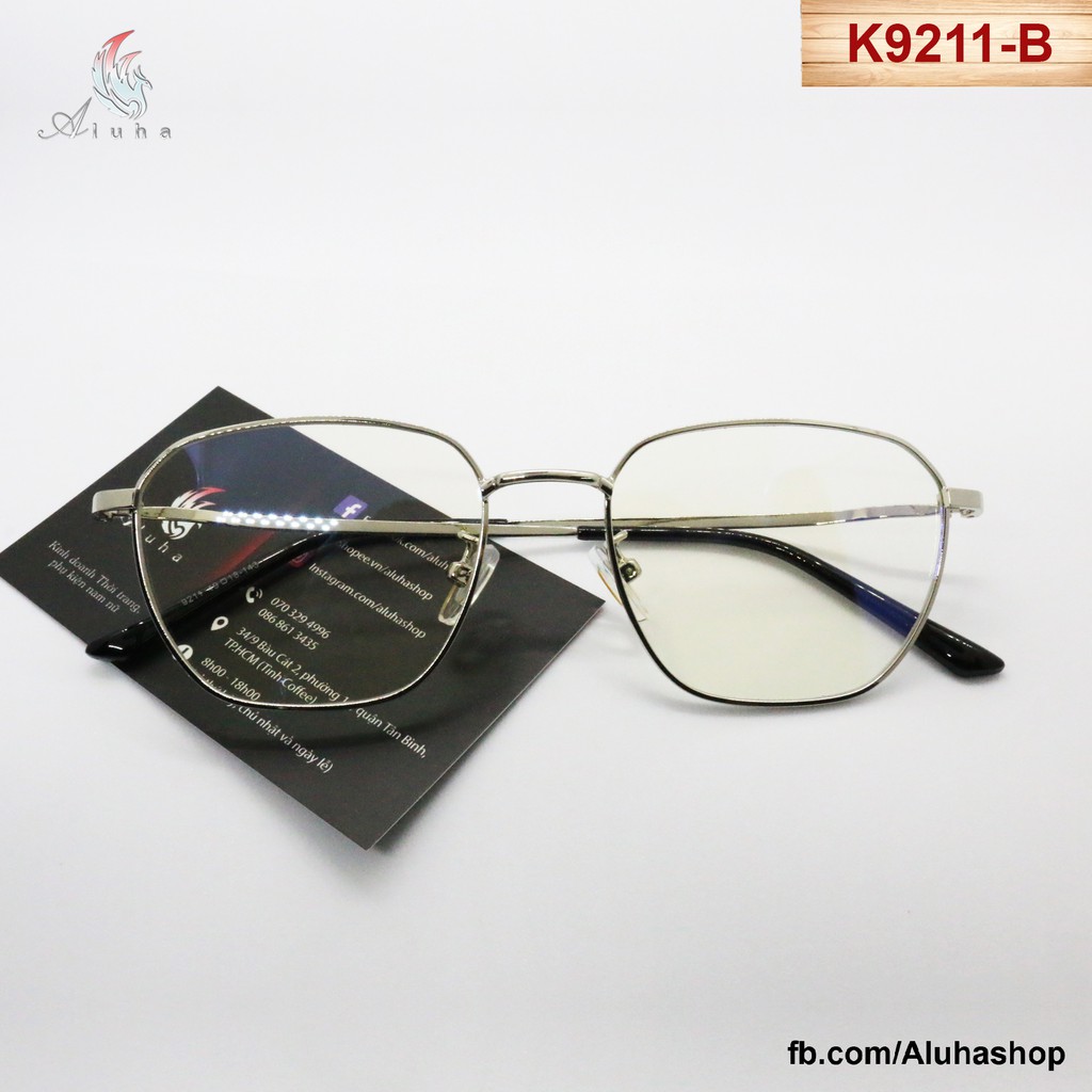 Gọng kính đa giác Hàn Quốc kiểu dáng mềm mại độc đáo - K9211 - Aluha
