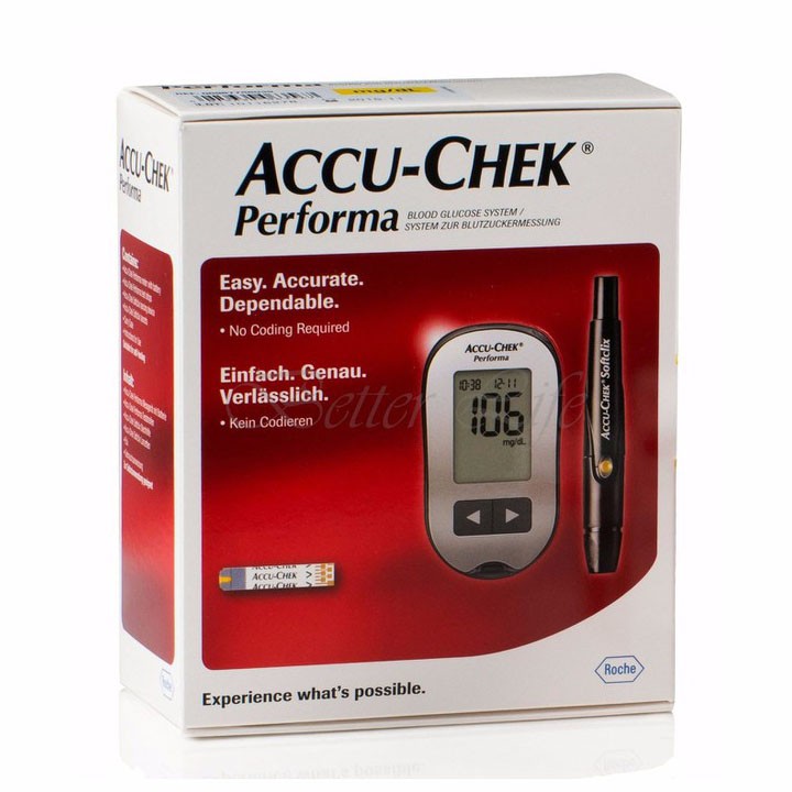Combo Máy đo đường huyết Accu-Chek Performa + 25 que thử