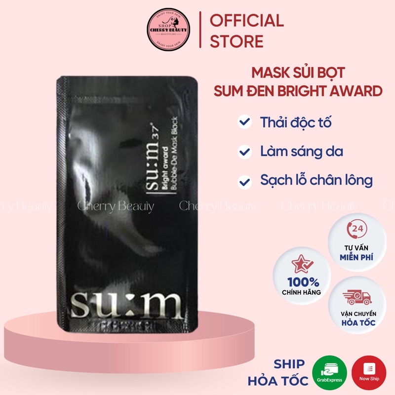 Mặt Nạ Sủi Bọt Sum Bright Award Bubble-De Mask date 2024