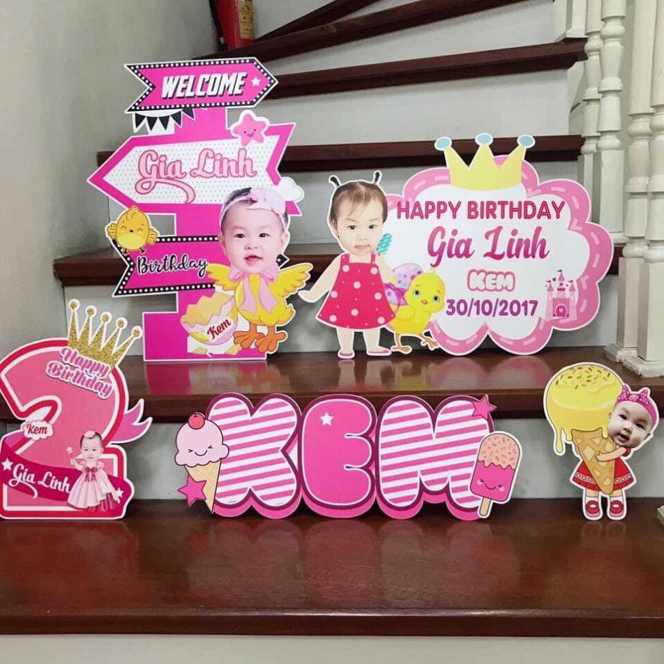 ❤️MẪU MỚI❤️ ConbBo Bảng Tên, Tên Để Bàn, Chibi Sinh Nhật Bé Siêu đẹp