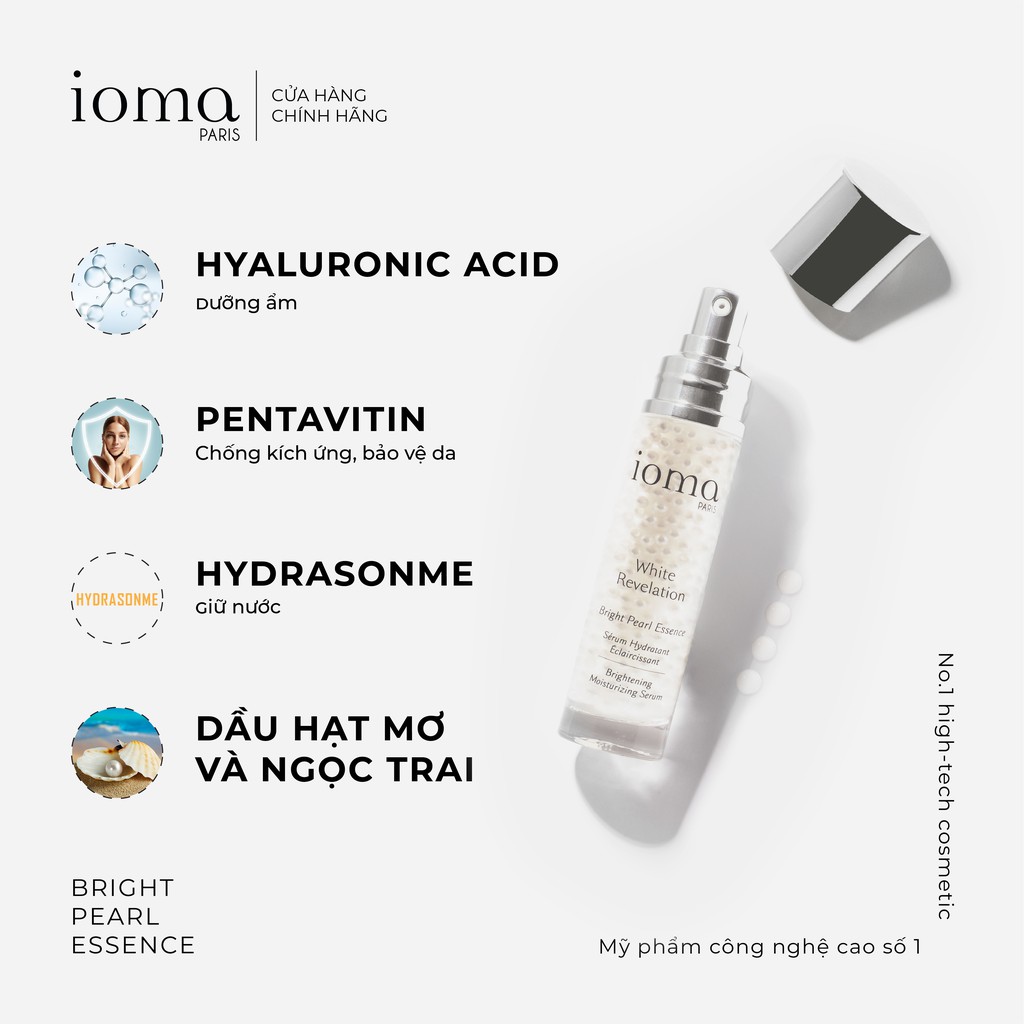 Tinh chất trắng da cao cấp Ioma Paris Bright Pearl Essence - 40ml