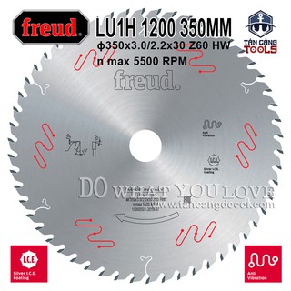 Lưỡi Cưa Gỗ Hợp Kim 350 x 30 mm x 60T Freud LU1H 1200