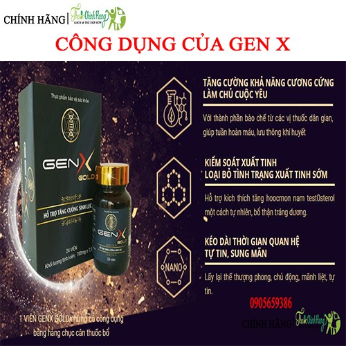 GEN X GOLD - Viên Uống Tăng Cường Sinh Lý Nam HỘP 24 VIÊN | BigBuy360 - bigbuy360.vn