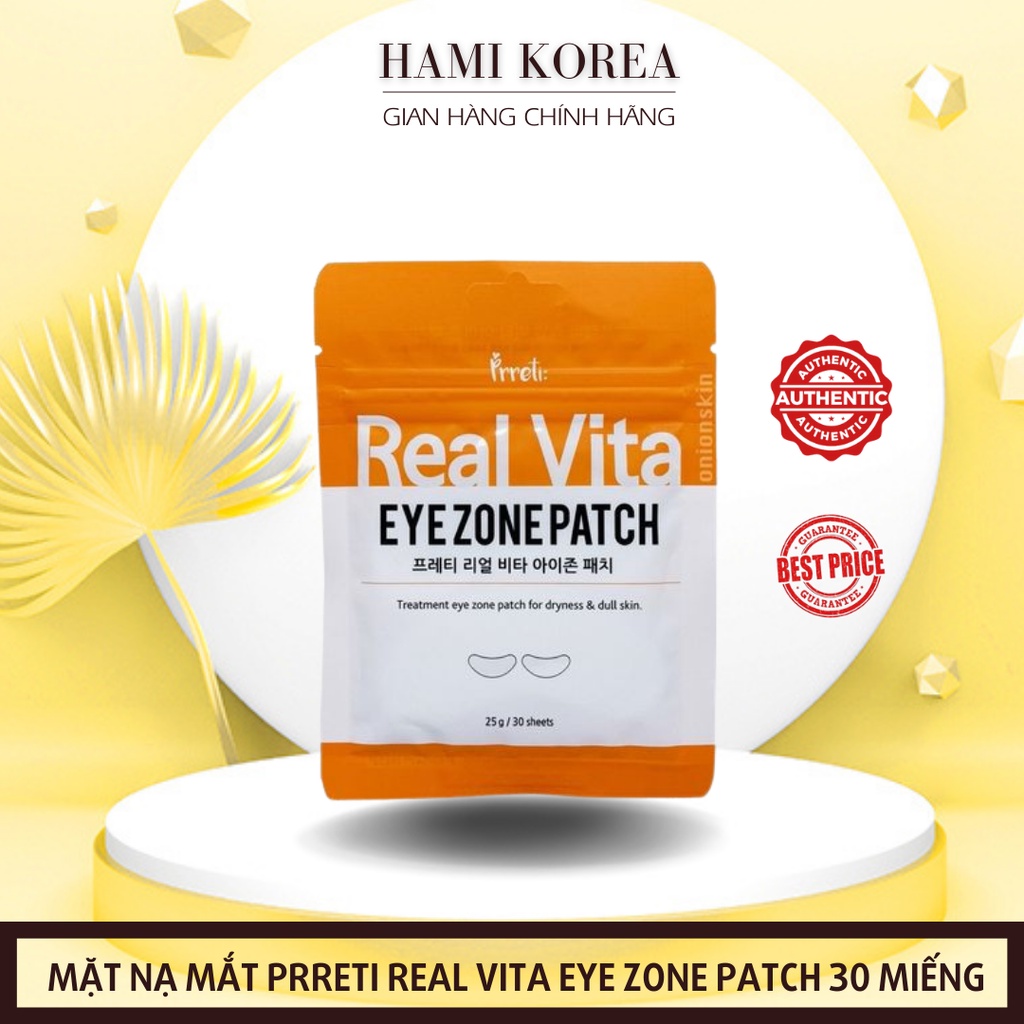 Mặt nạ mắt PRETTI Real Vita (gói 30 miếng)