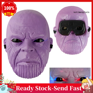 Mặt Nạ Găng Tay Thanos Có Đèn Led Hóa Trang Người Sắt
