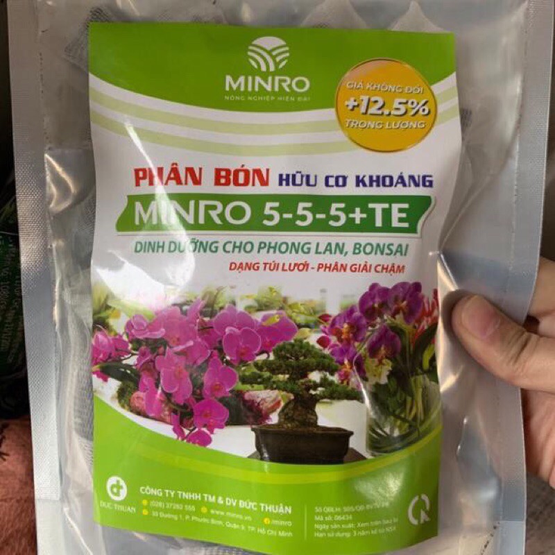 Phân túi lọc DƯỠNG cho phong lan và bonsai 5-5-5-TE (36 túi lọc / Gói)