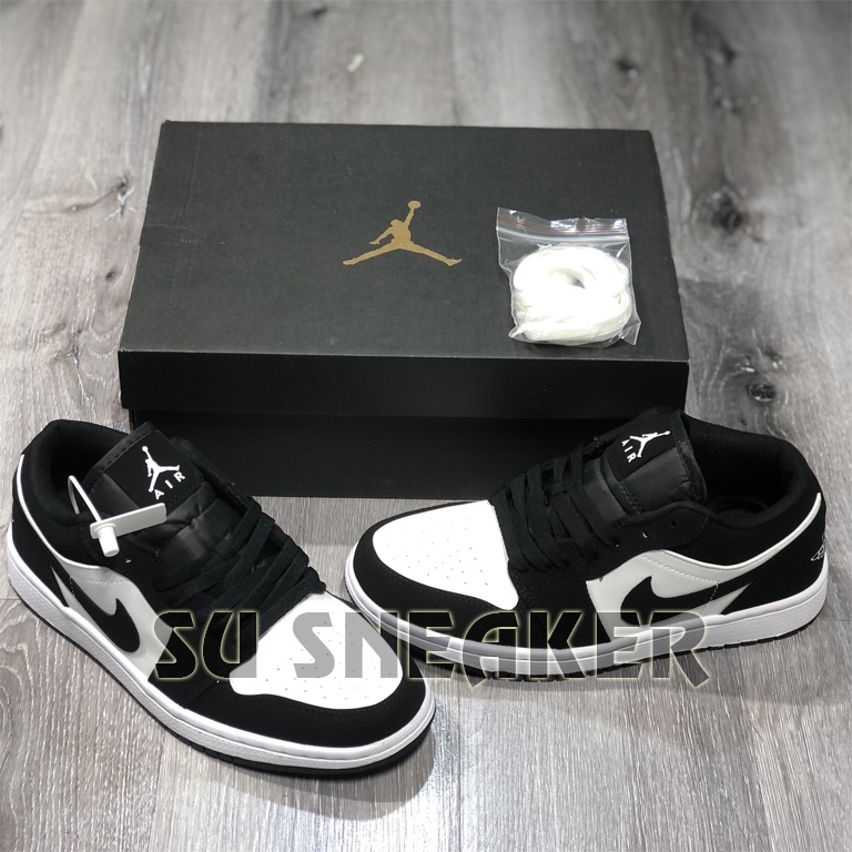 Giày jordan panda low nam nữ , jd cổ thấp trắng đen SUSNEAKER ( Full box )