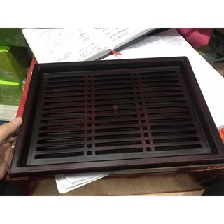 Khay đựng ấm chén giả gỗ cực đẹp