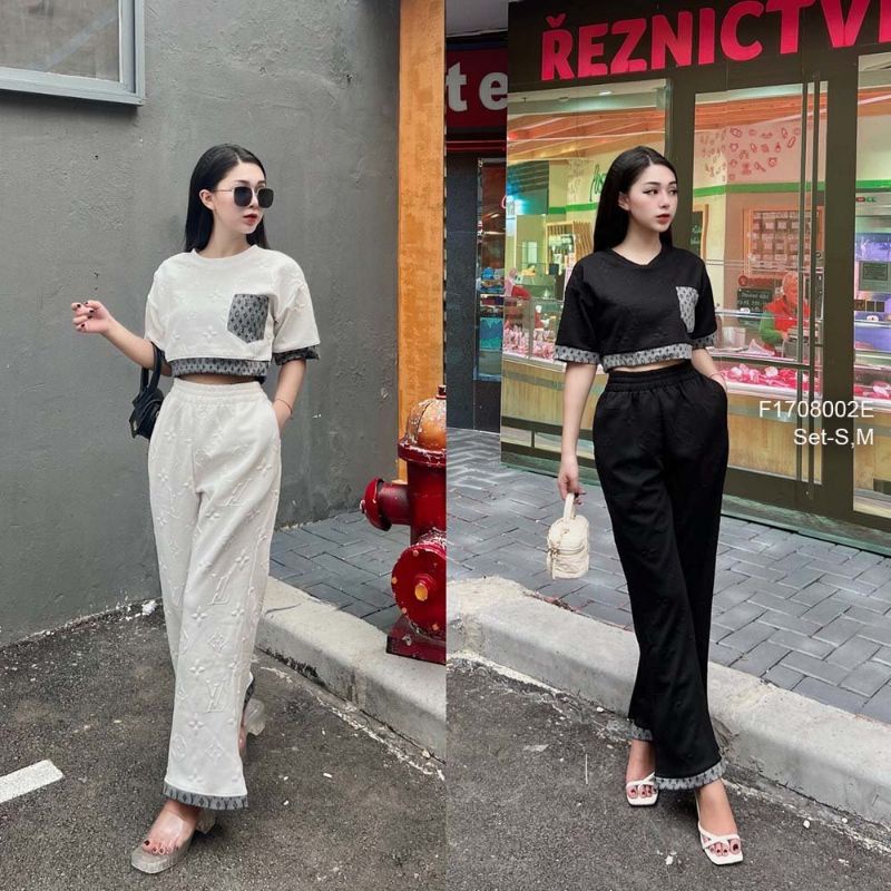 Áo thun tay ngắn phối caro dáng rộng 2606