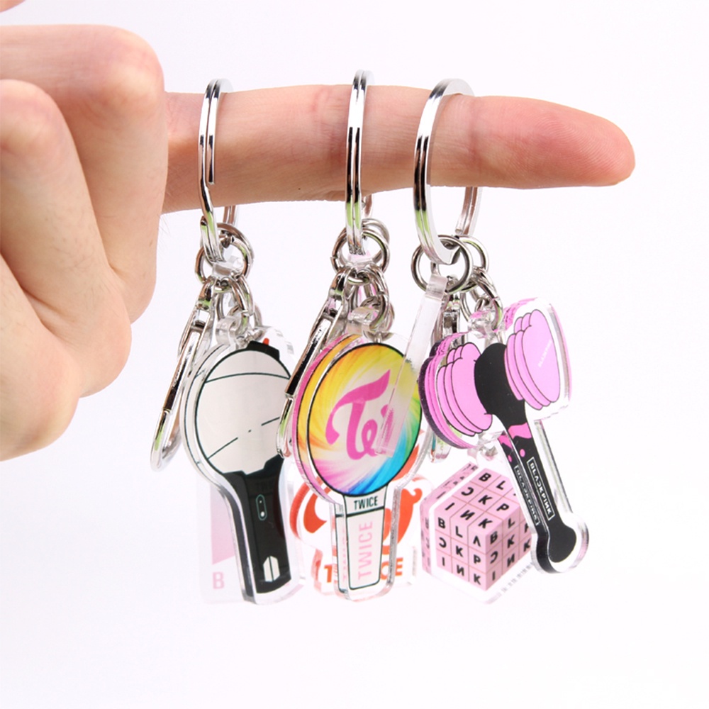 Móc Khóa Acrylic Hình Nhóm Nhạc Exo Got7 Twice Seventeen Dễ Thương