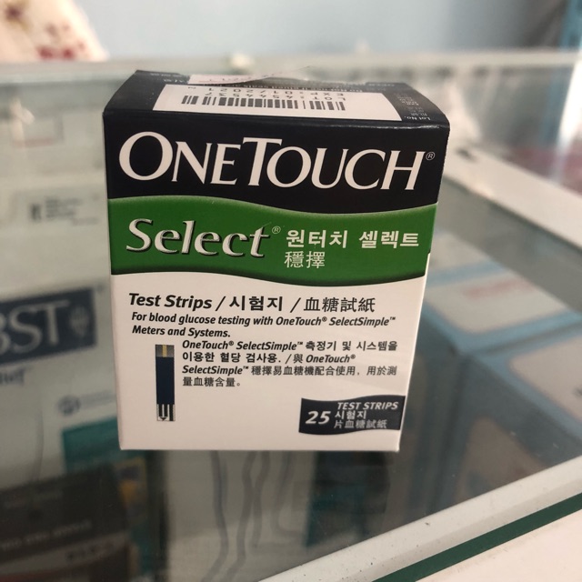 Que Thử Đường Huyết One Touch Select 25 que