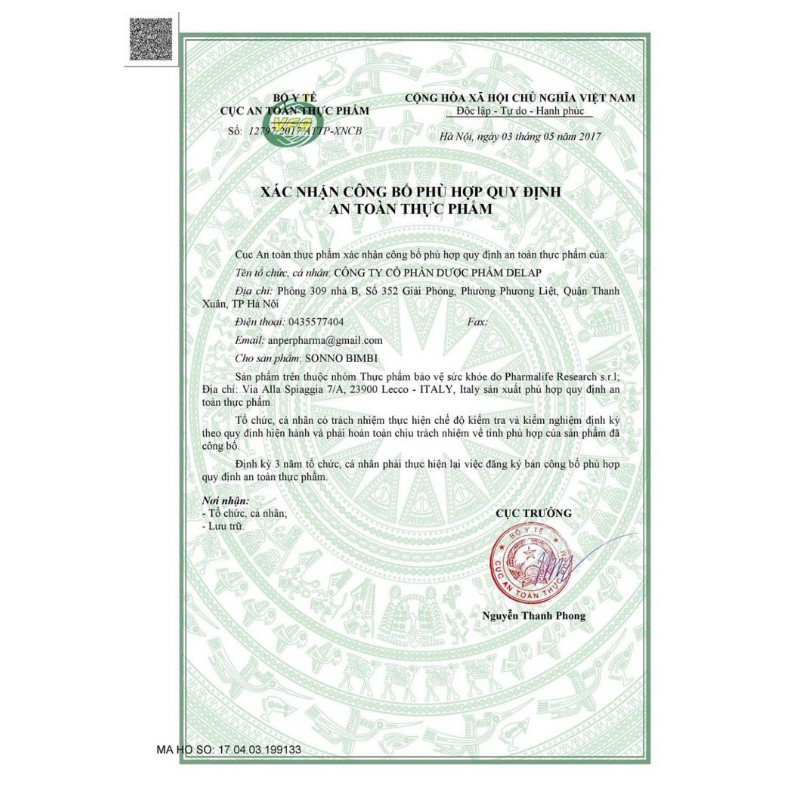 Siro Sonno giúp bé ngủ ngon, ít quấy đêm | Thế Giới Skin Care